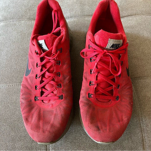 Nike LunarGlide 6 Flash 3M Red Shoes Men’s Size 11.5 - Picture 2 of 7